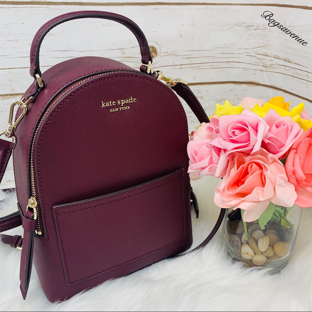 NWT Kate Spade Mini Convertible Backpack crossbody - Picture 1 of 8